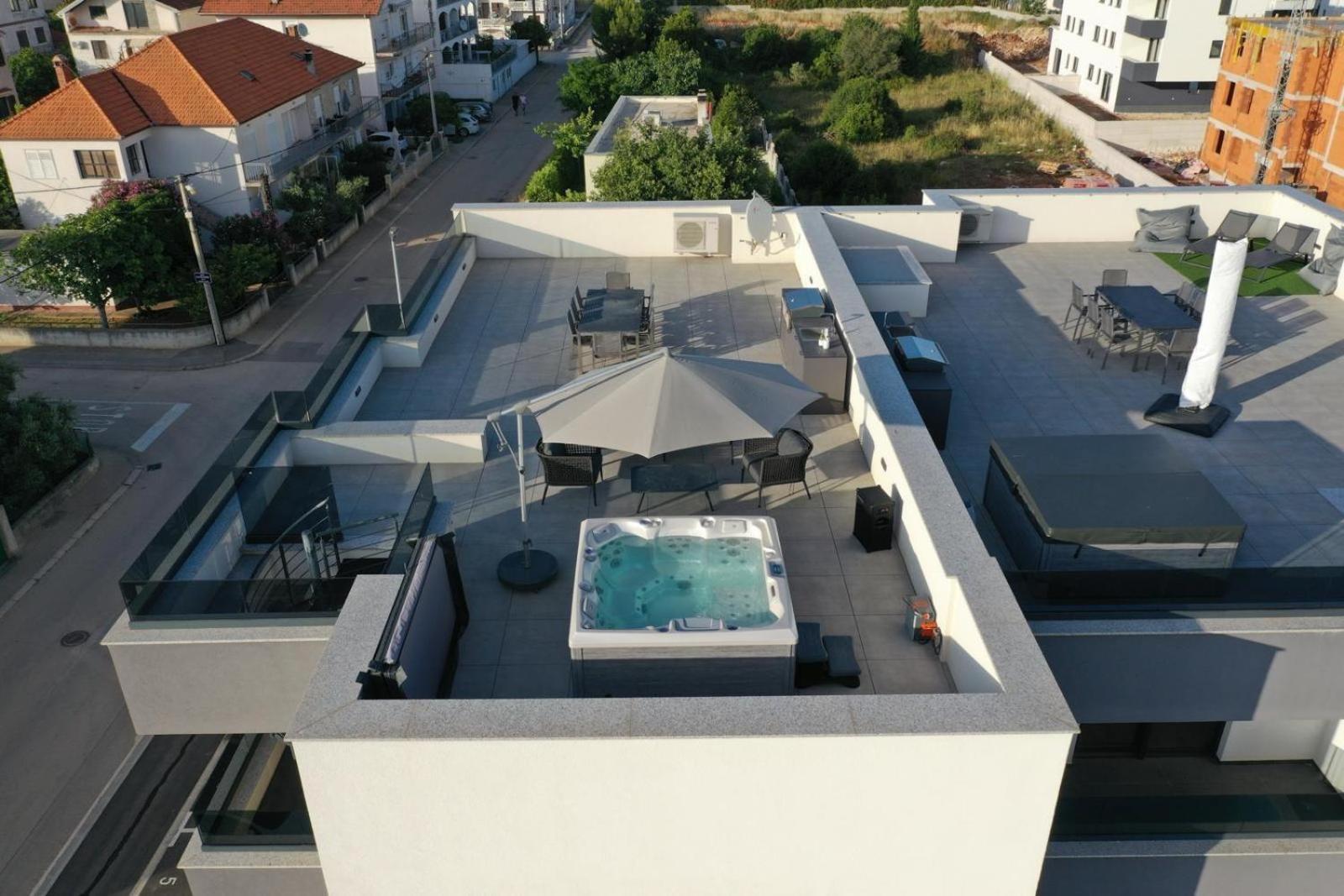 Fux Penthouse Whirlpool Meerblick Zadar Exterior foto